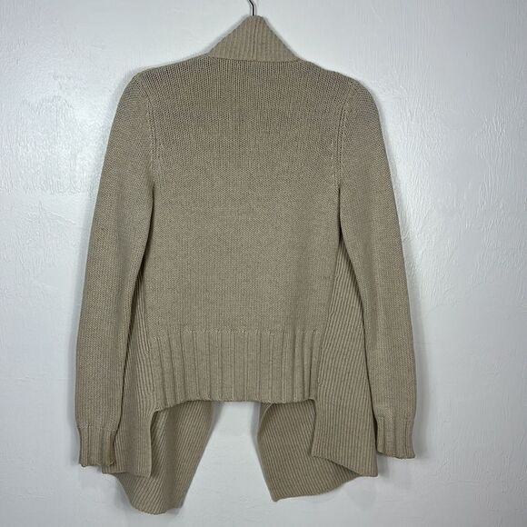 Vince Beige Wool Yak Blend Open Front Cardigan Sweater Size S - Picture 5 of 10